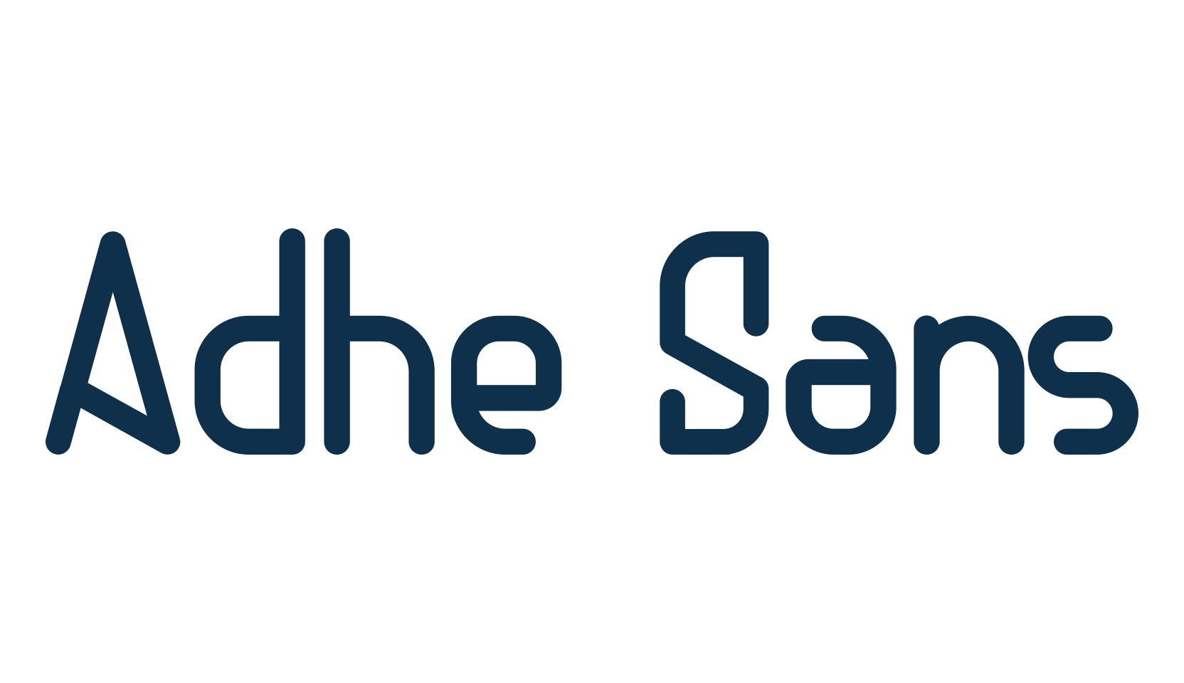 Adhe Sans, fancy various basic font preview
