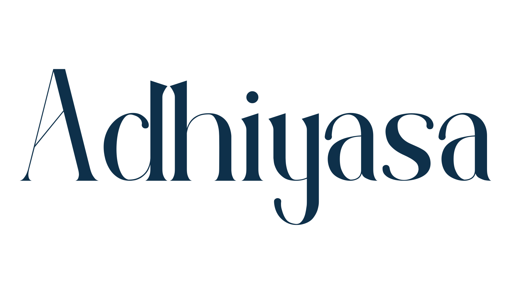 Adhiyasa, basic serif font preview