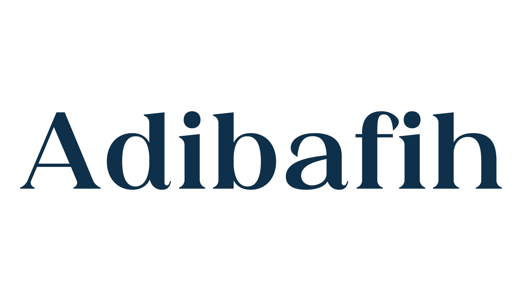 Adibafih, basic serif font preview