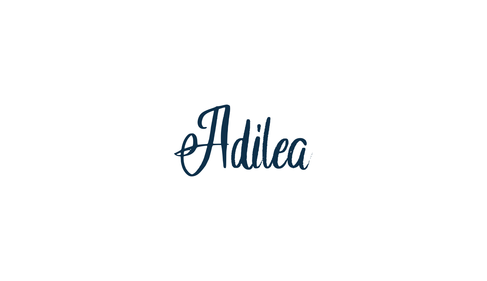 Adilea, handwriting font preview