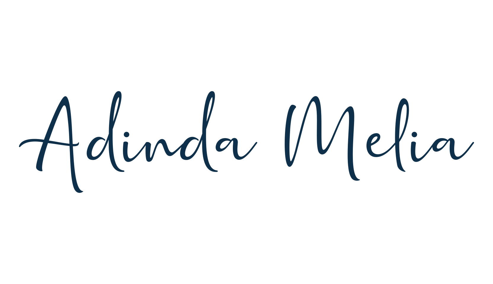 Adinda Melia, script handwritten fancy decorative calligraphy font preview