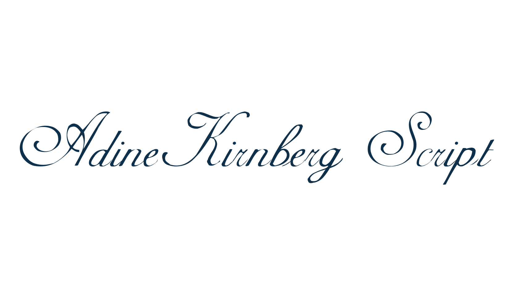 AdineKirnberg Script, calligraphy font preview