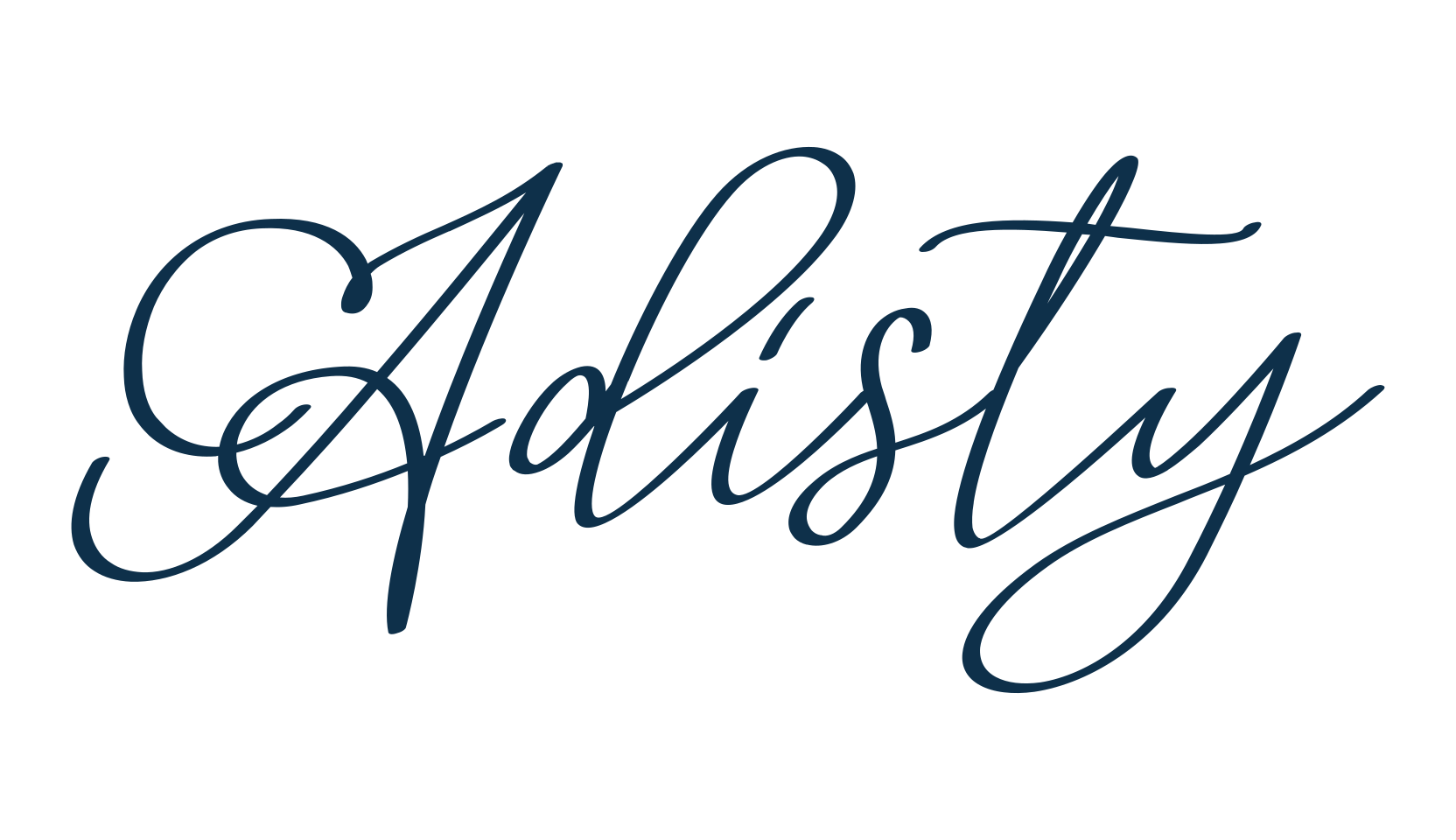 Adisty, calligraphy font preview