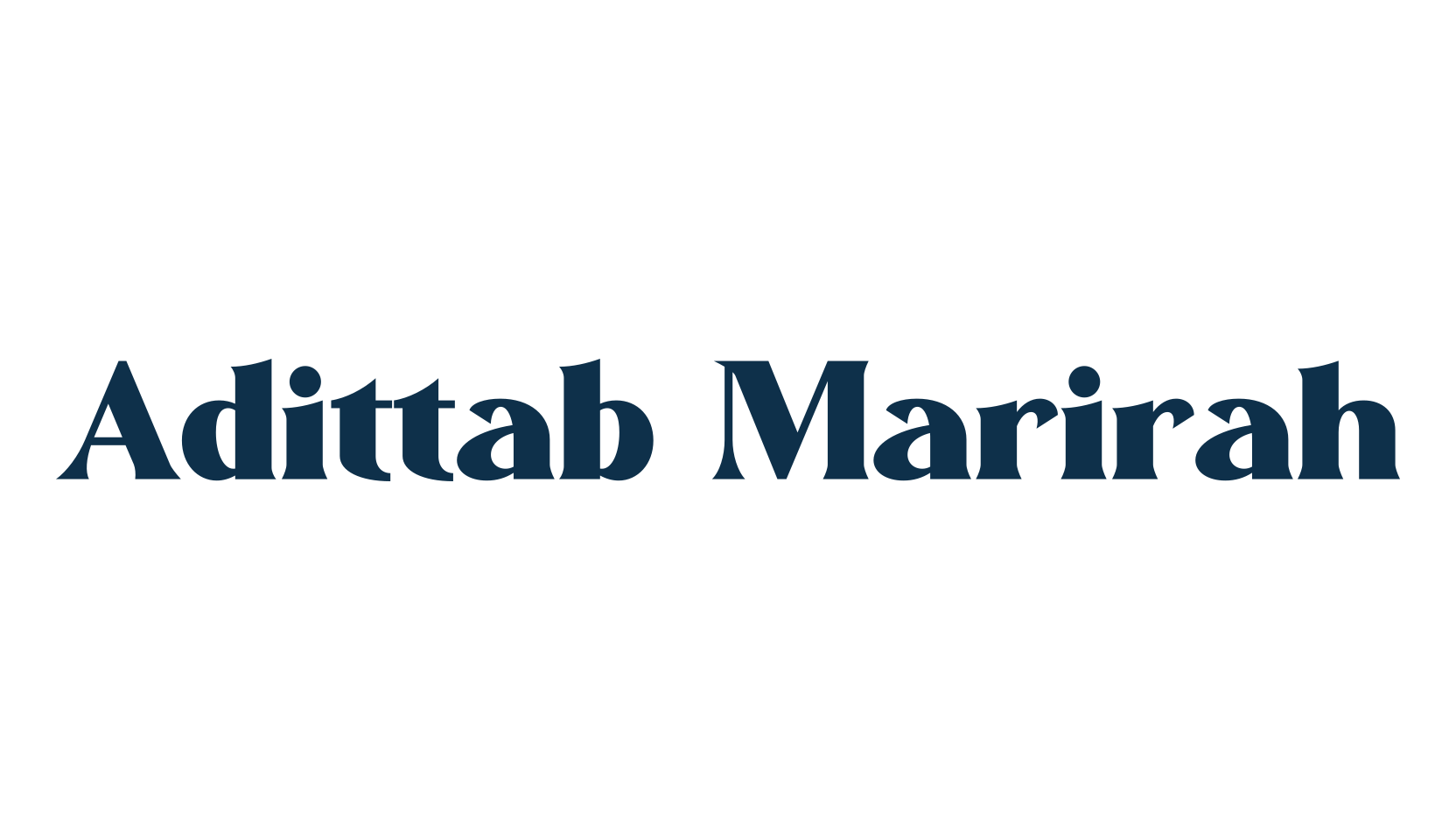 Adittab Marirah, basic serif font preview