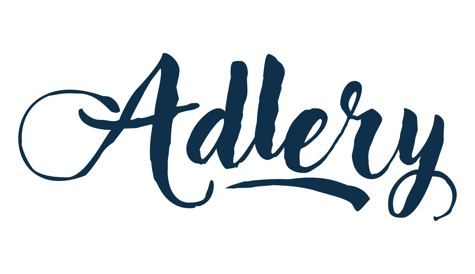 Adlery, brush font preview