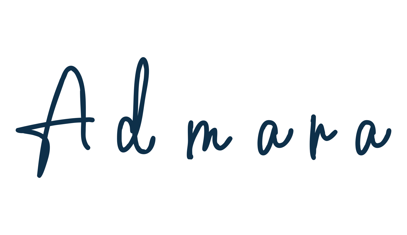Admara, script handwritten fancy decorative calligraphy font preview