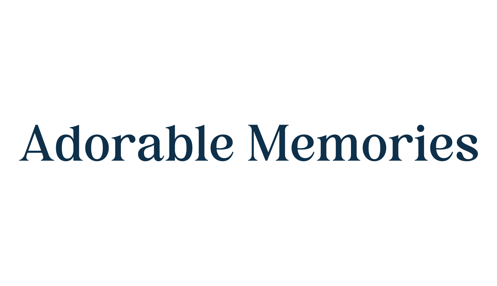 Adorable Memories, serif font preview