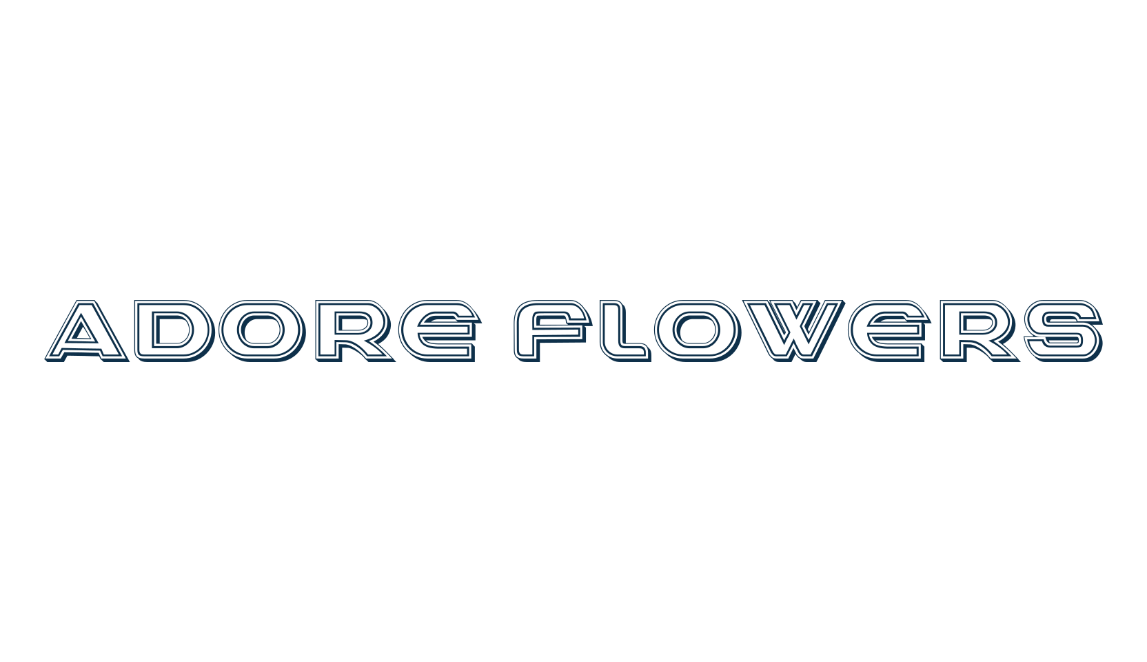Adore Flowers, fancy various basic font preview