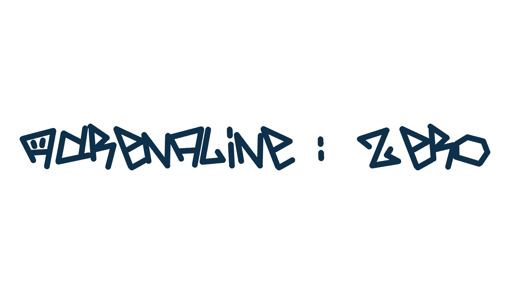 Adrenaline : Zero, graffiti font preview