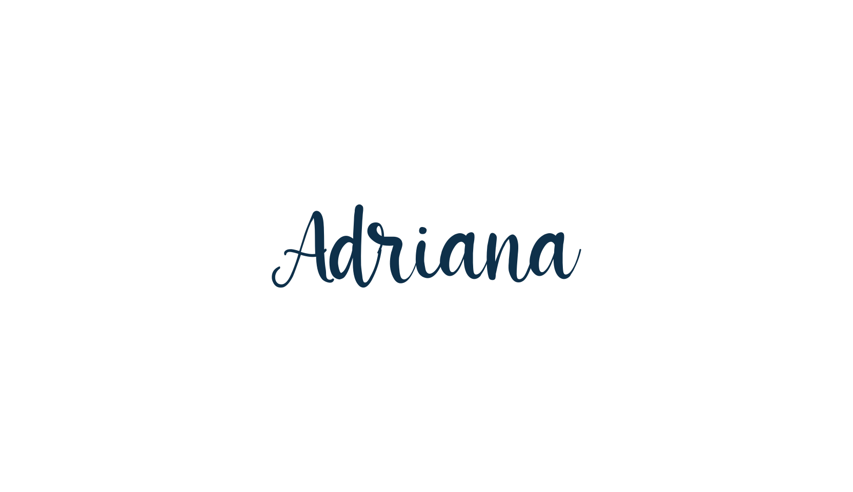 Adriana, calligraphy font preview
