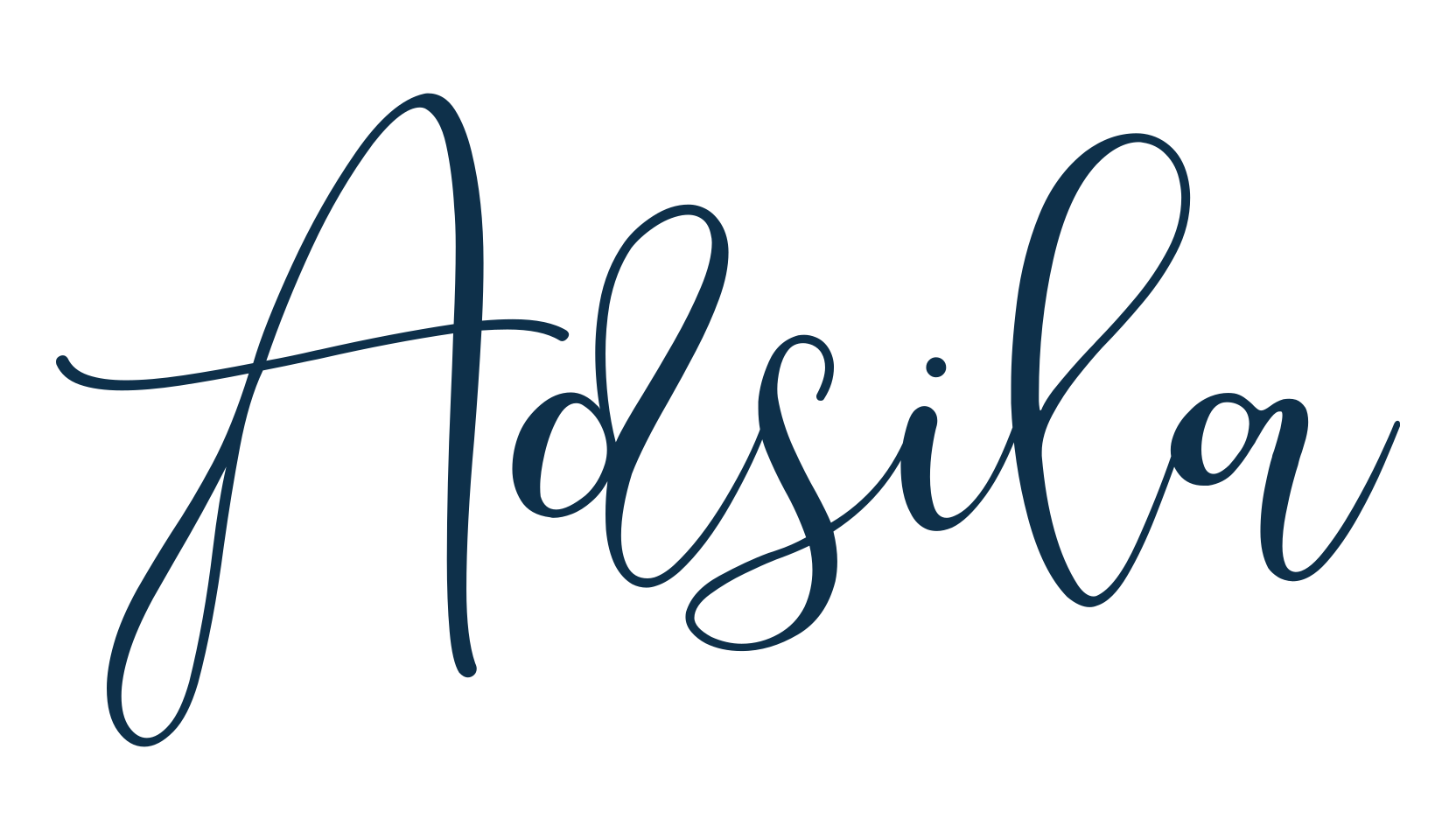 Adsila, script calligraphy fancy decorative font preview