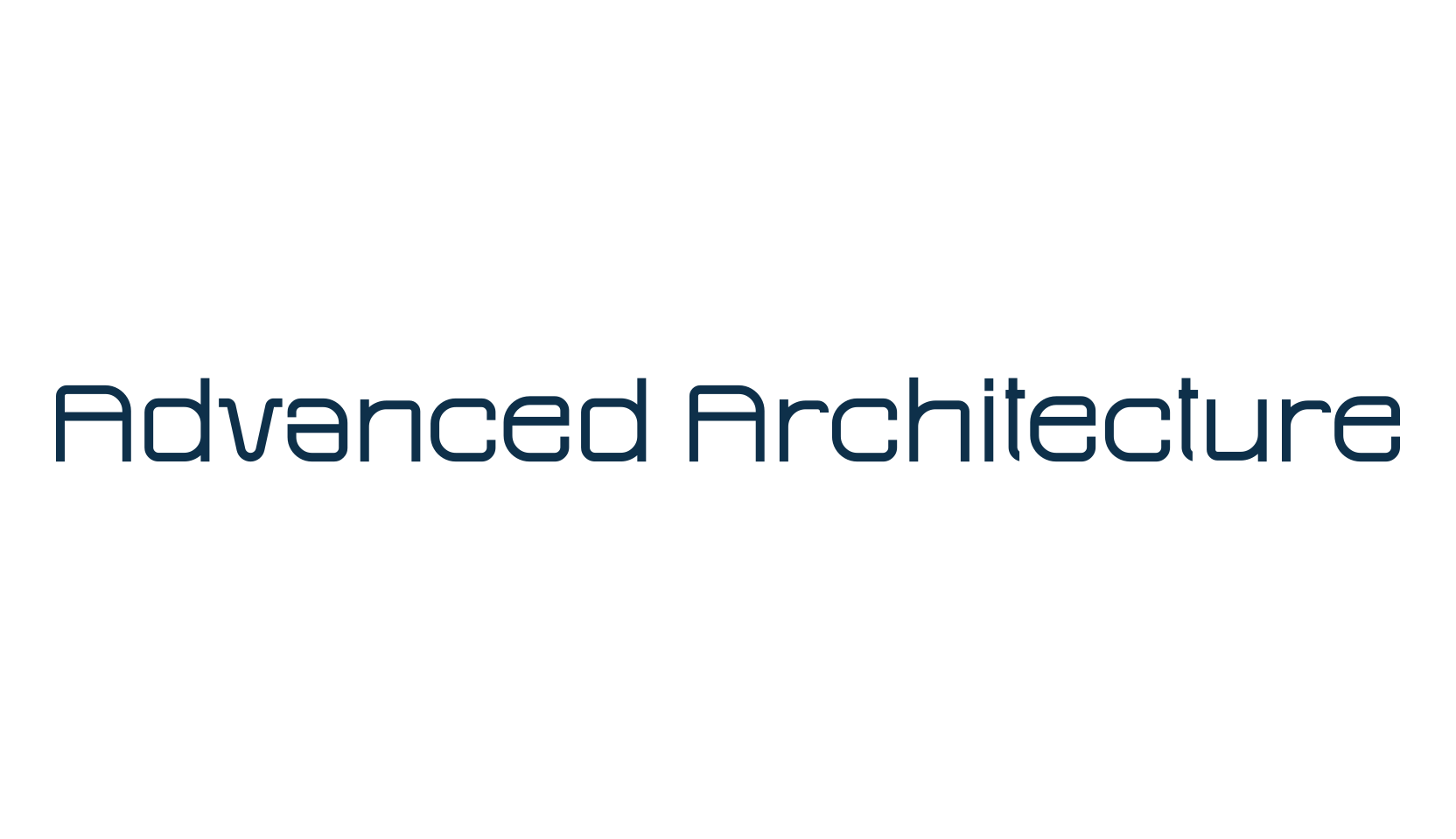 Advanced Architecture, various font preview
