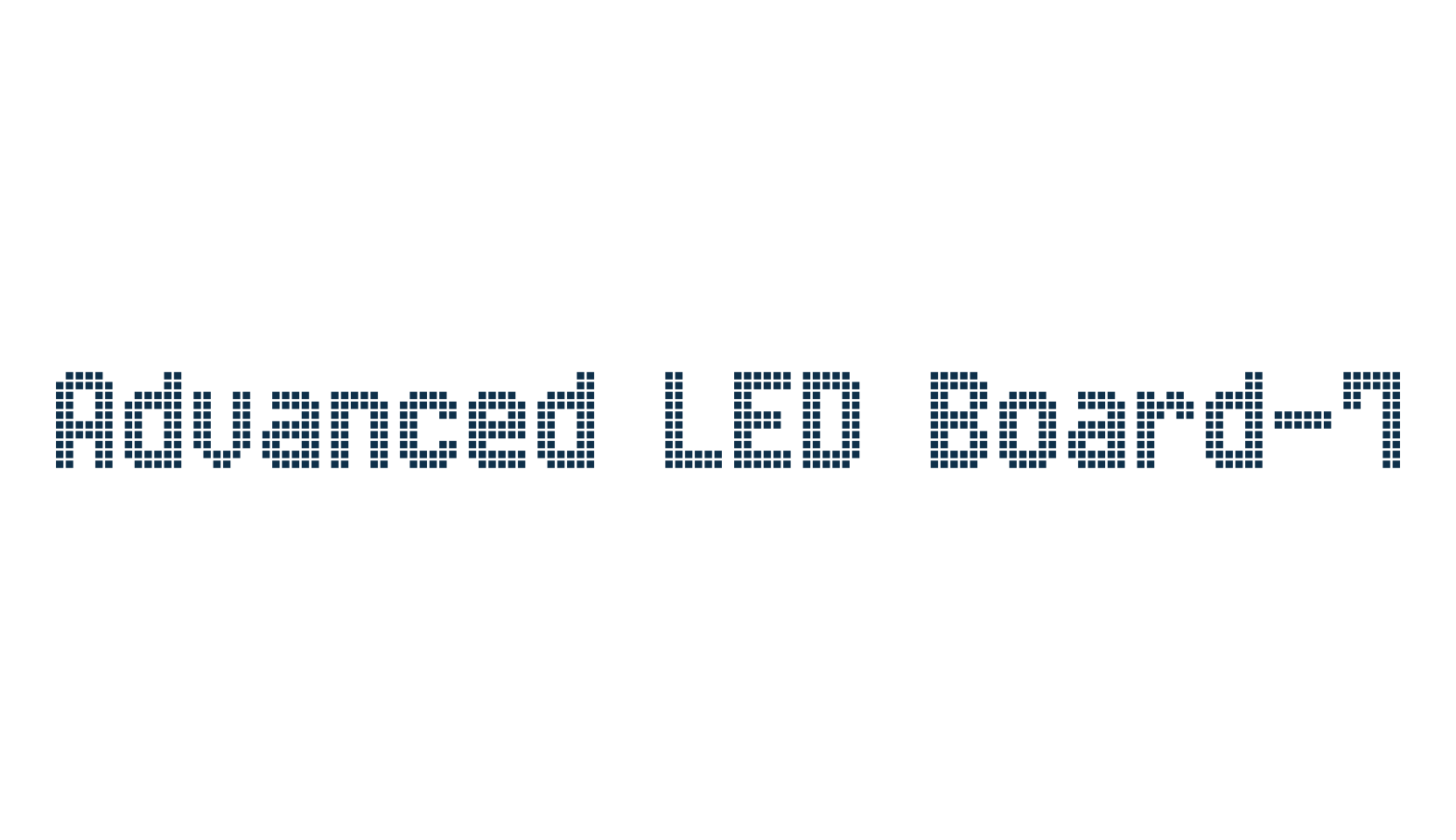 Advanced LED Board-7, techno lcd sci-fi font preview