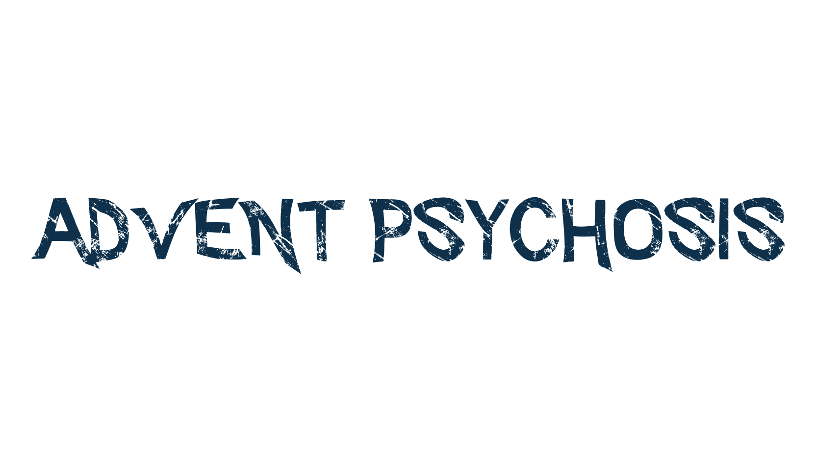 Advent Psychosis, fancy eroded decorative font preview