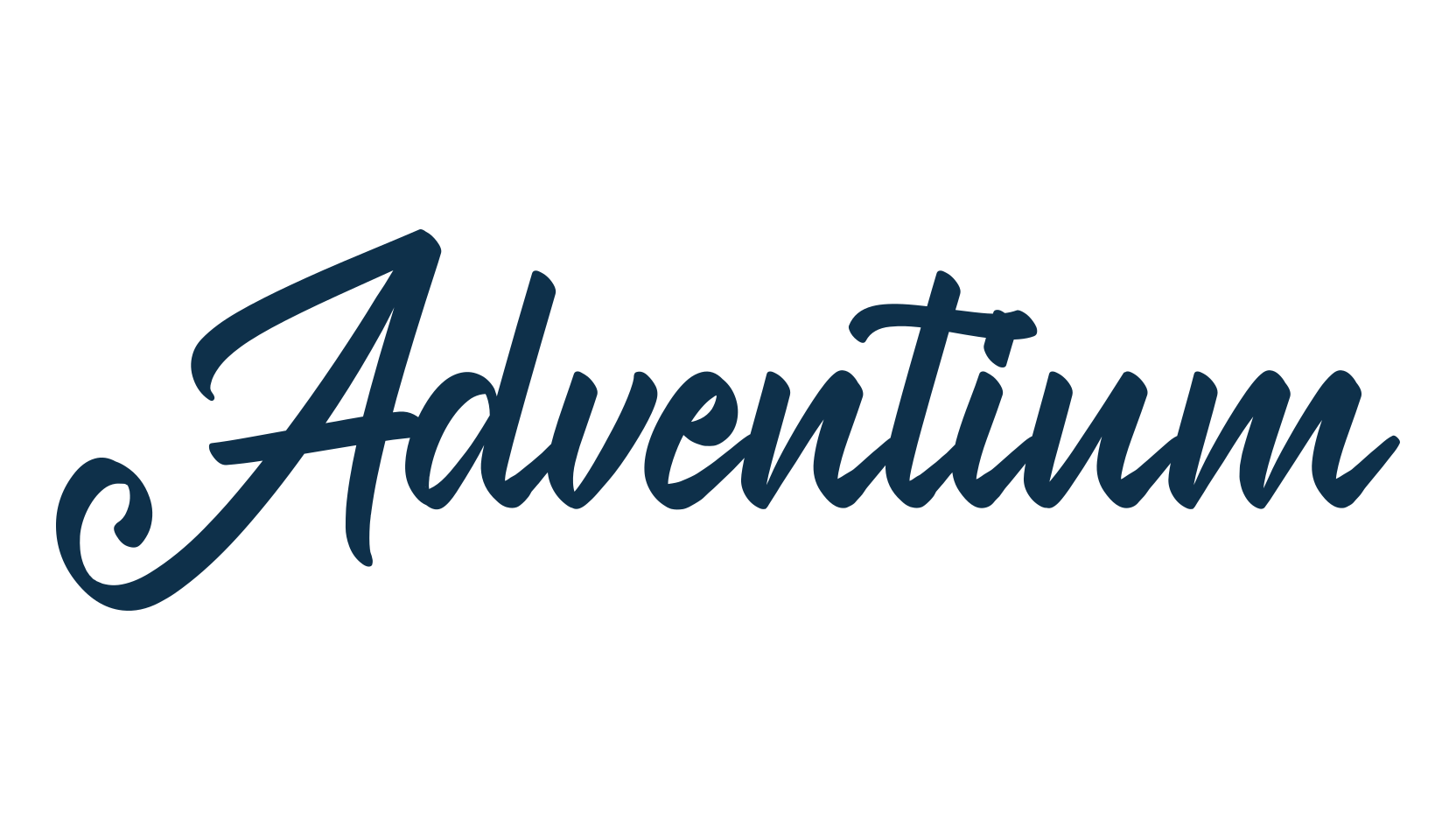 Adventium, calligraphy font preview