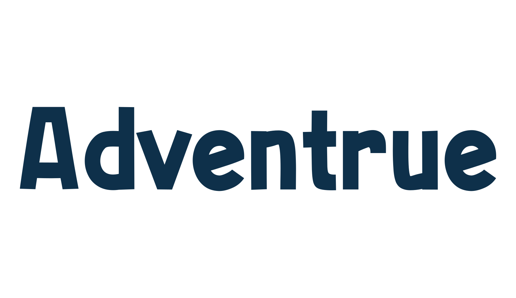 Adventrue, cartoon font preview