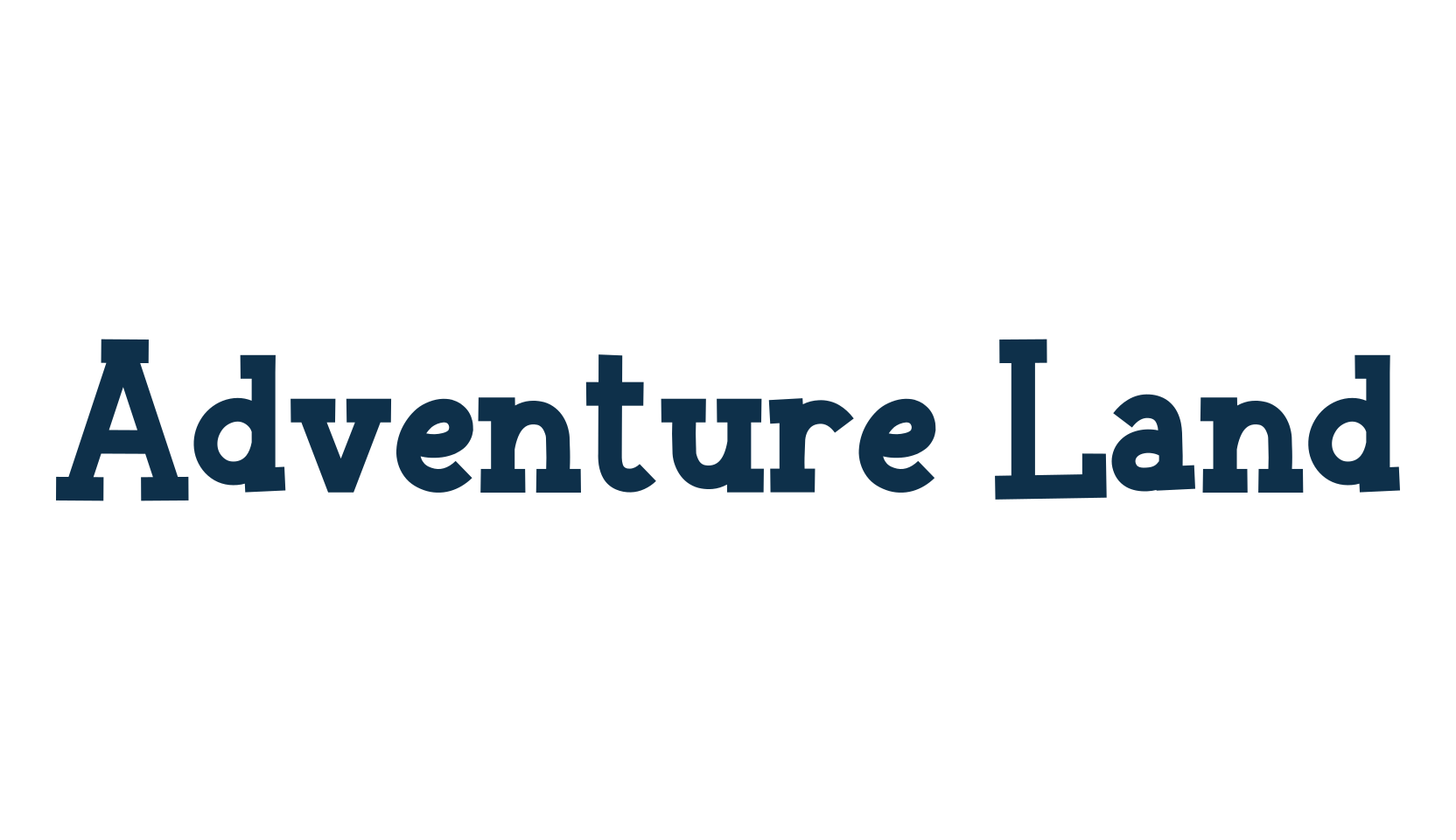 Adventure Land, cartoon font preview