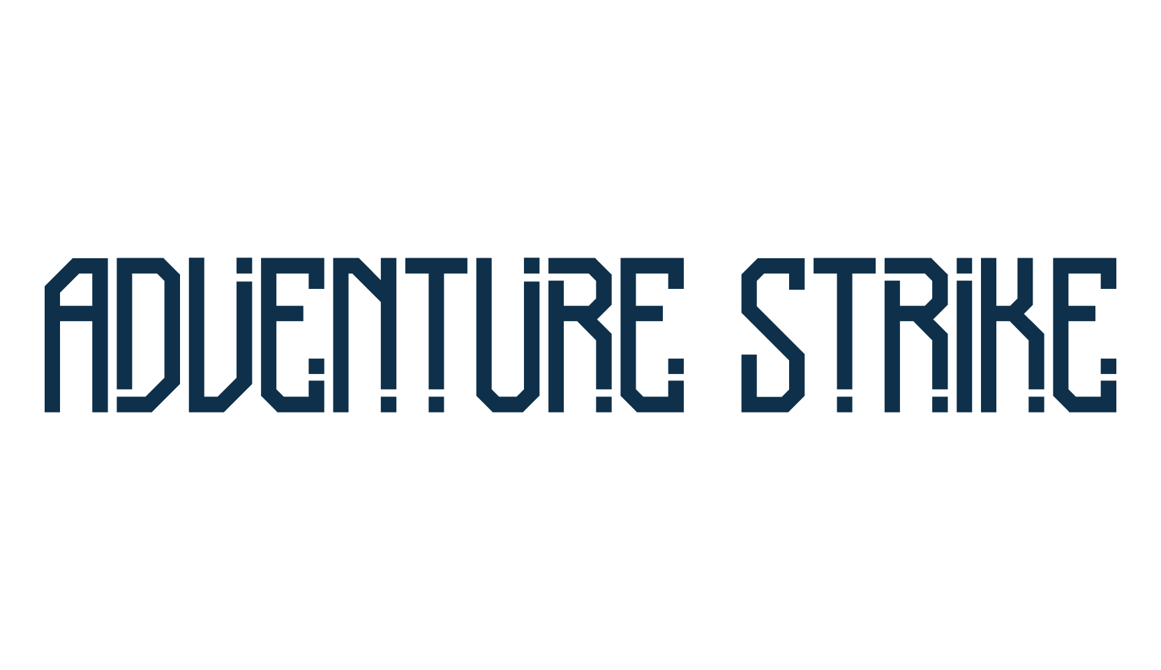 Adventure Strike, techno sci-fi font preview