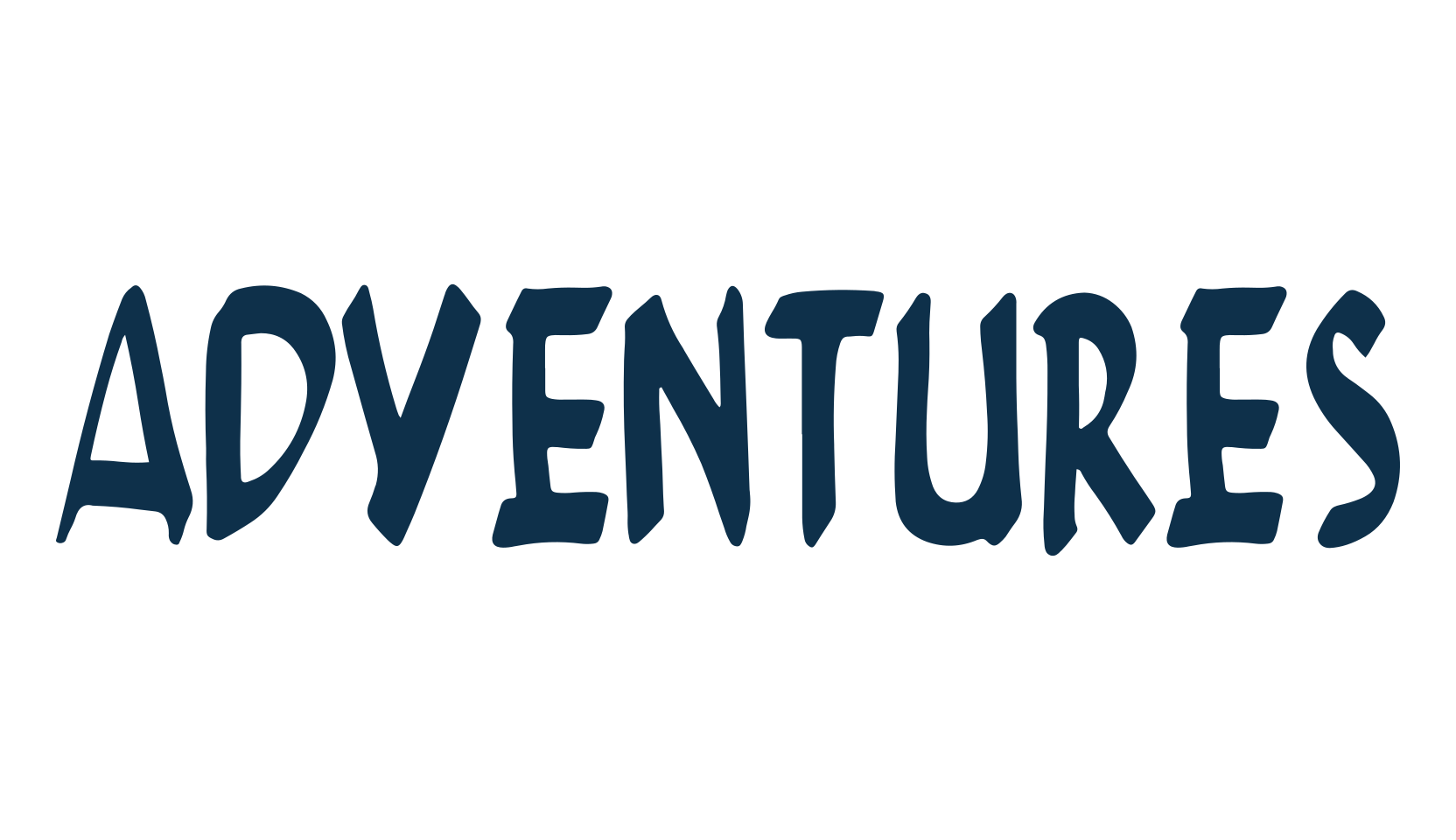 Adventures (adventures-2), brush font preview