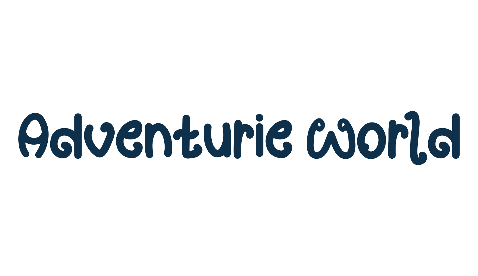 Adventurie World, cartoon font preview