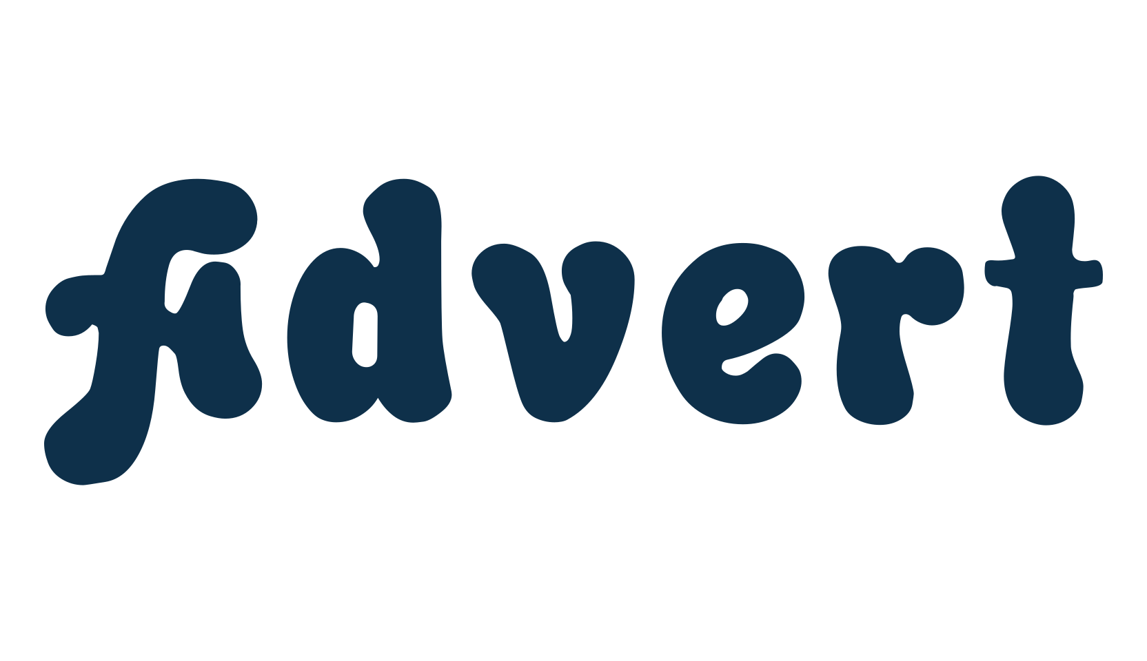 Advert, groovy font preview