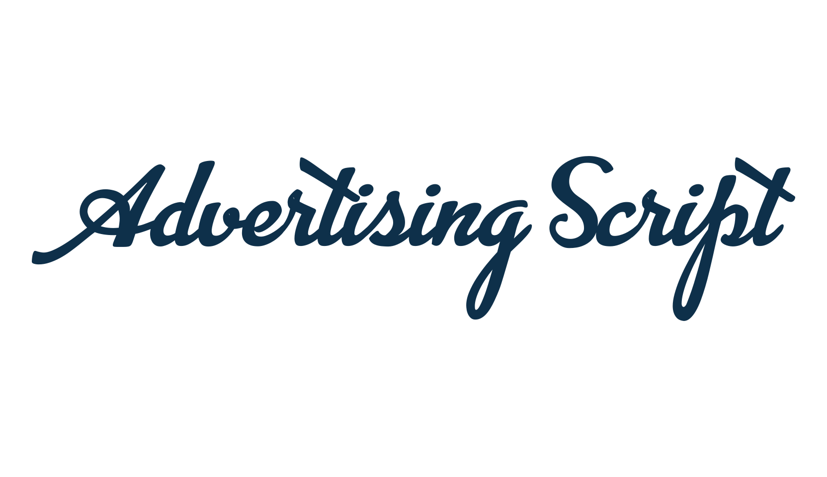 Advertising Script, various font preview
