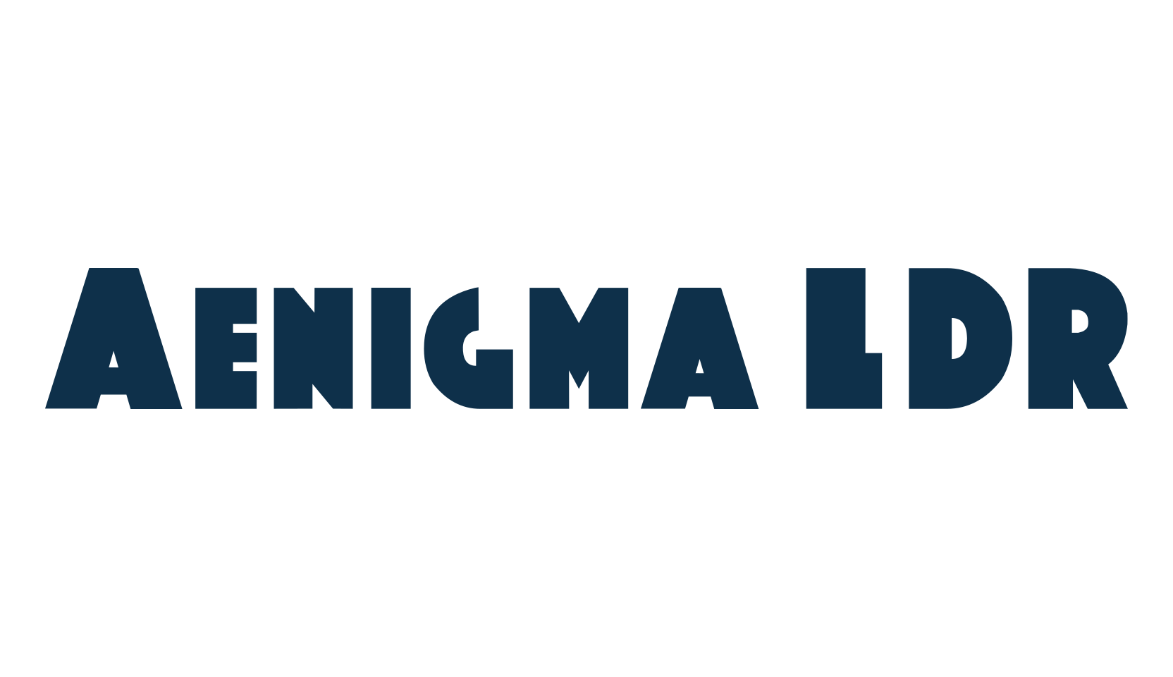 Aenigma LDR, fancy retro decorative font preview