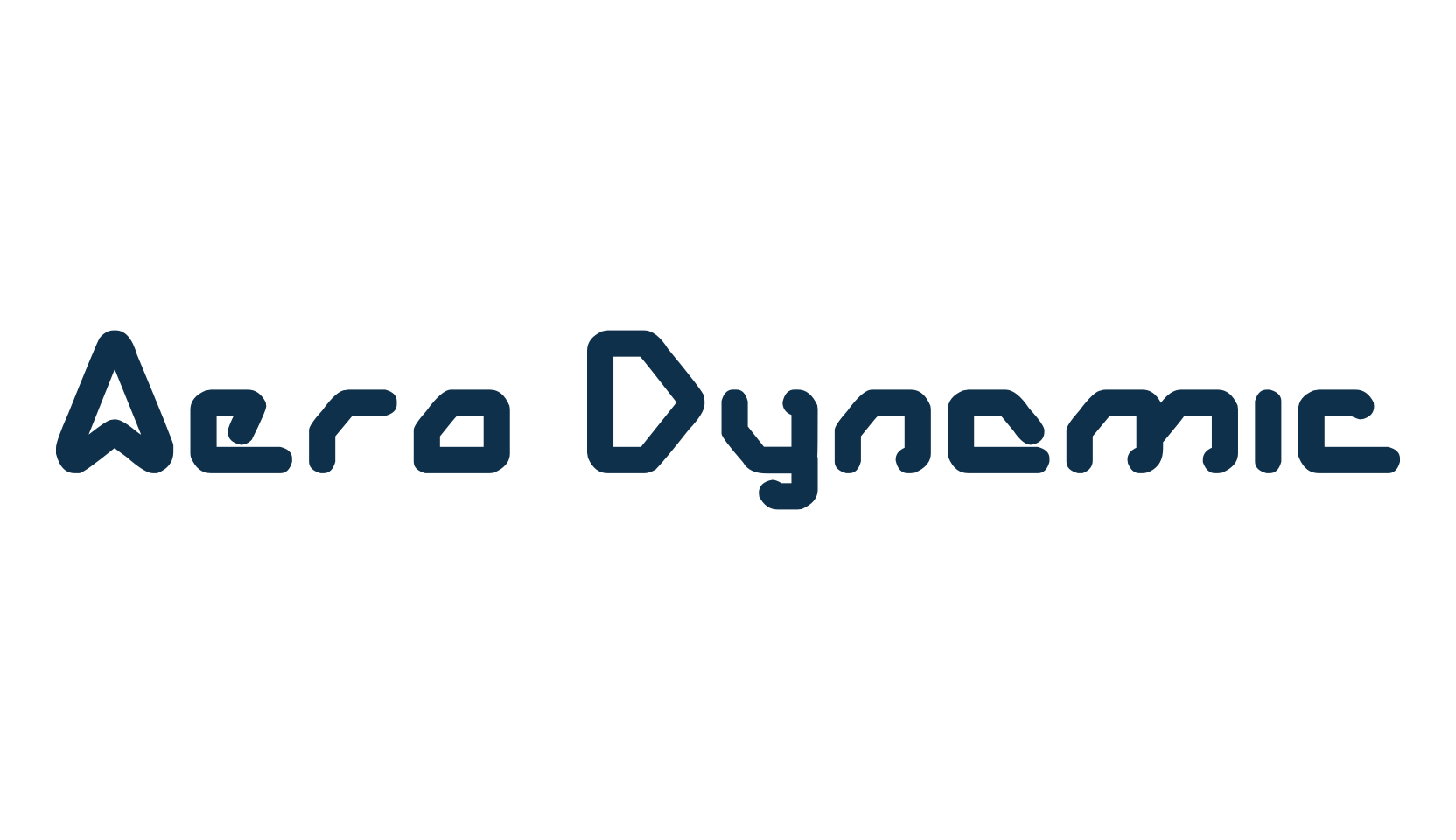 Aero Dynamic, techno sci-fi font preview