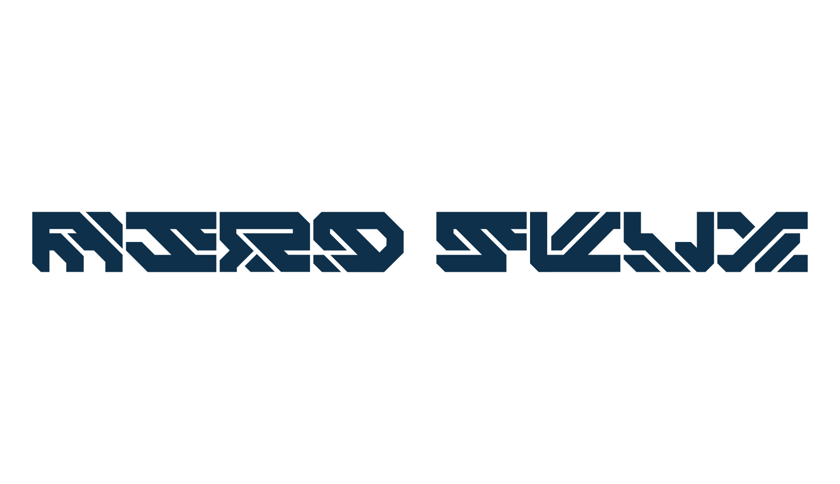 Aero Flux, techno sci-fi font preview