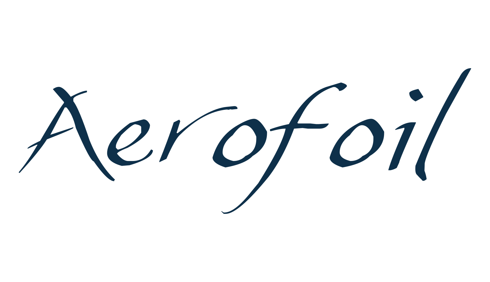 Aerofoil, script calligraphy fancy decorative font preview