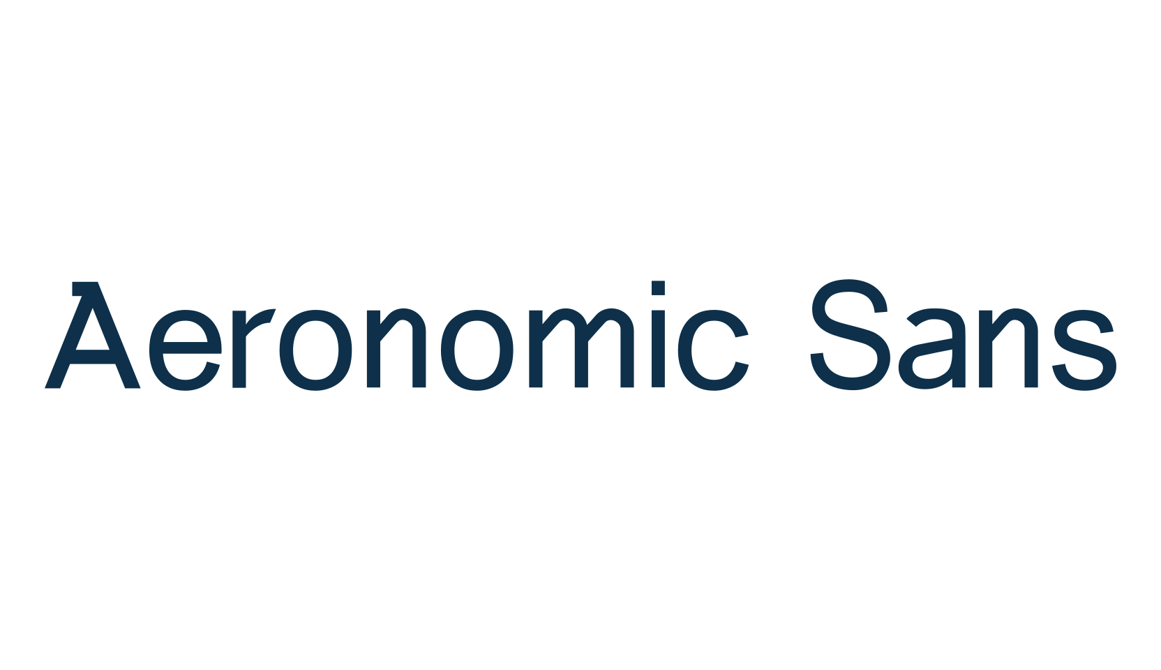 Aeronomic Sans, sans serif font preview