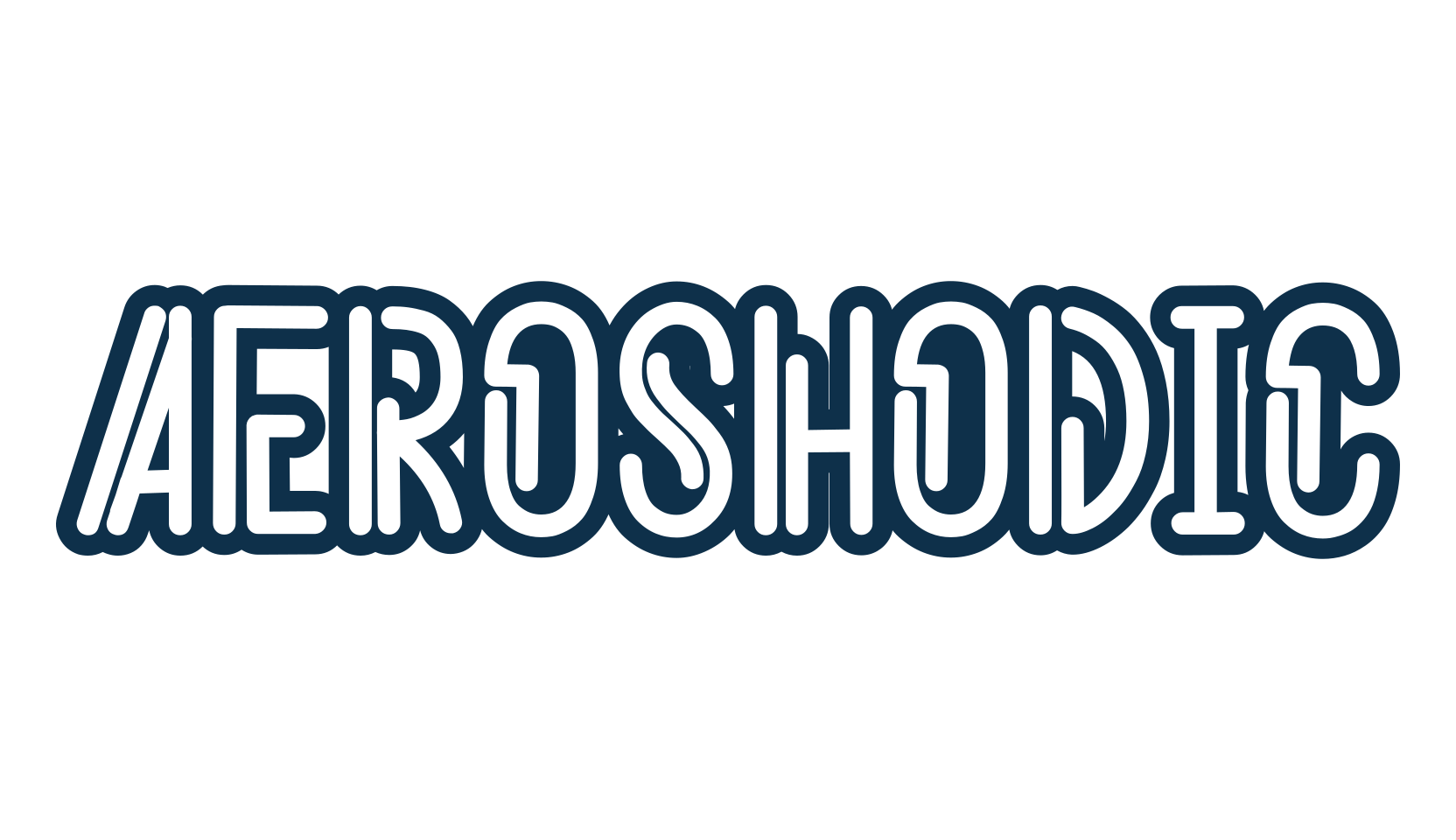 Aeroshodic, techno sci-fi font preview