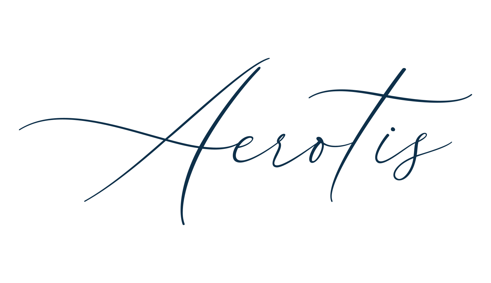 Aerotis, calligraphy font preview
