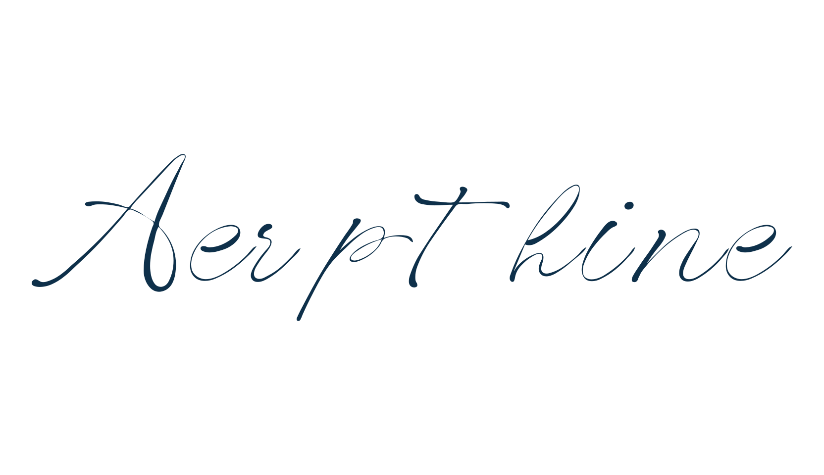 Aerpthine, calligraphy font preview