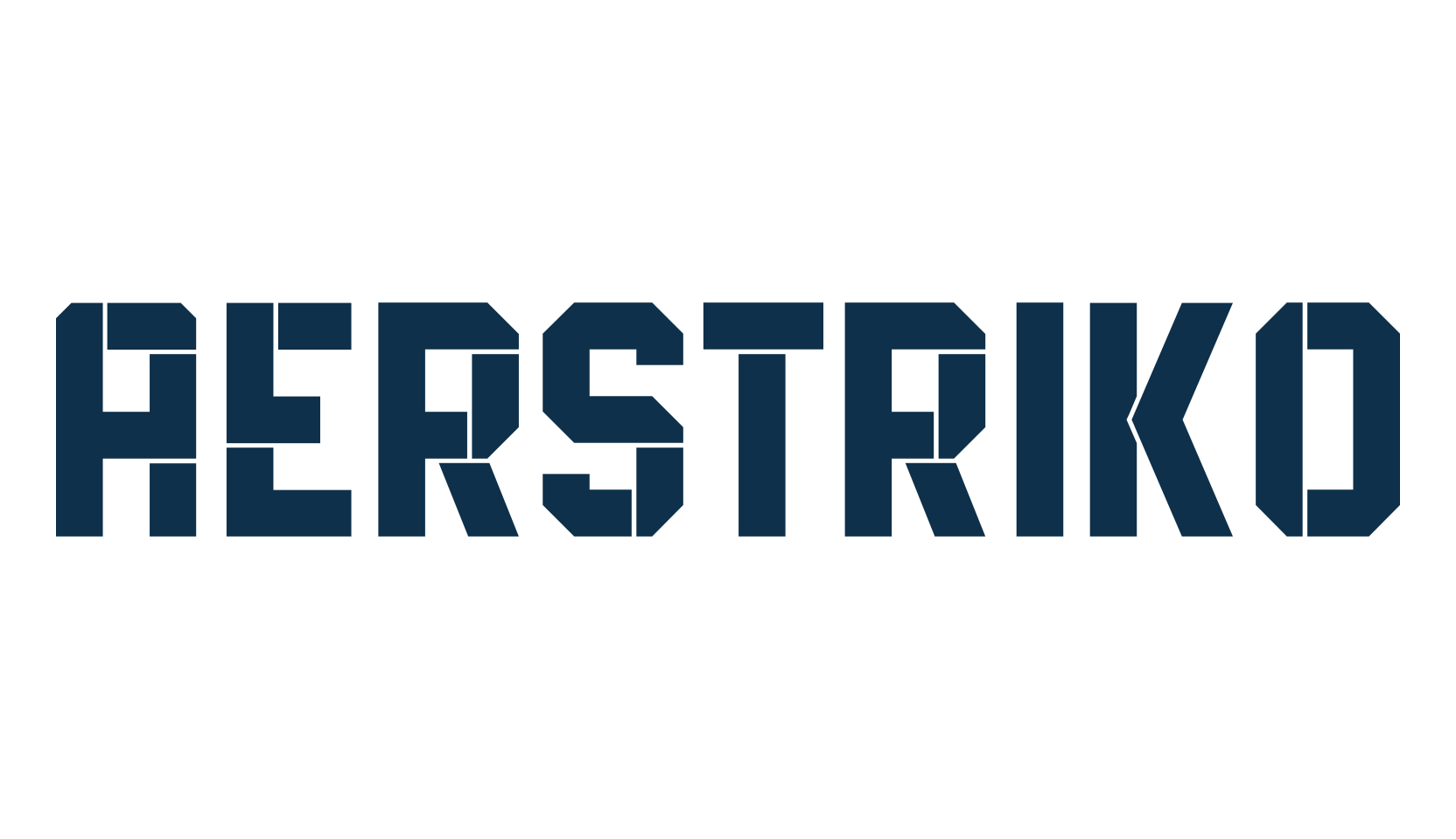 Aerstriko, fancy stencil, army decorative font preview
