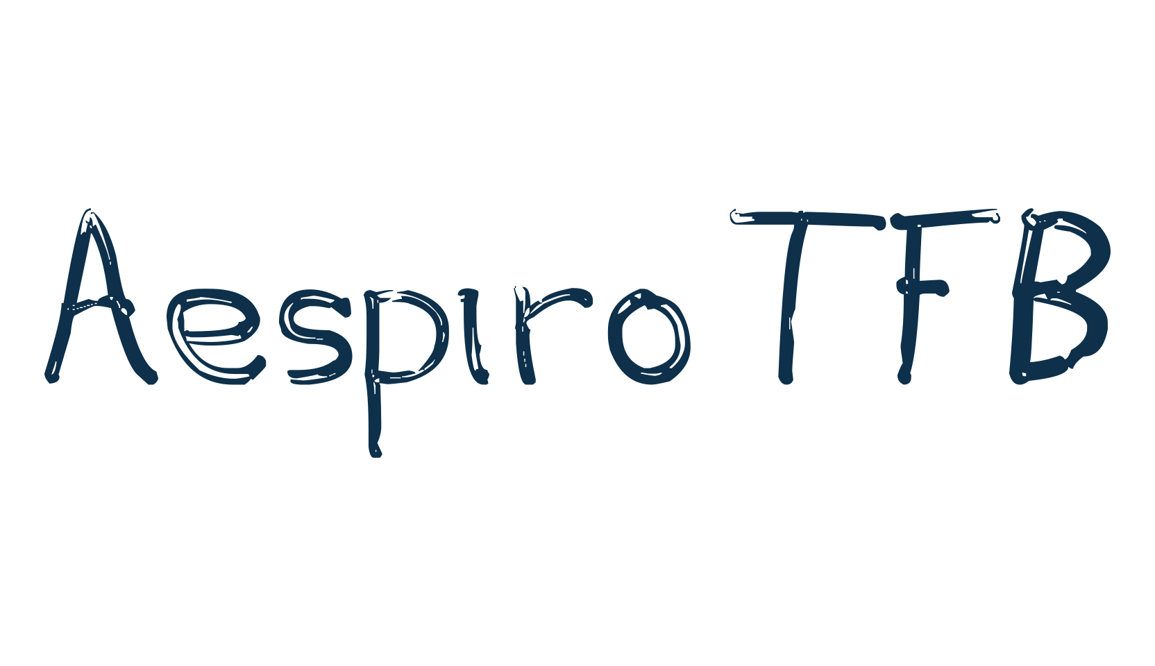 Aespiro TFB, fancy decorative font preview