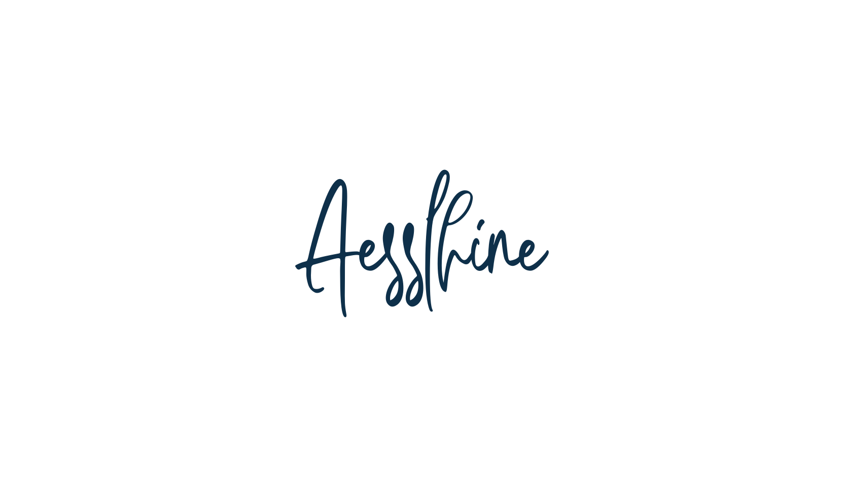 Aesslhine, handwriting font preview