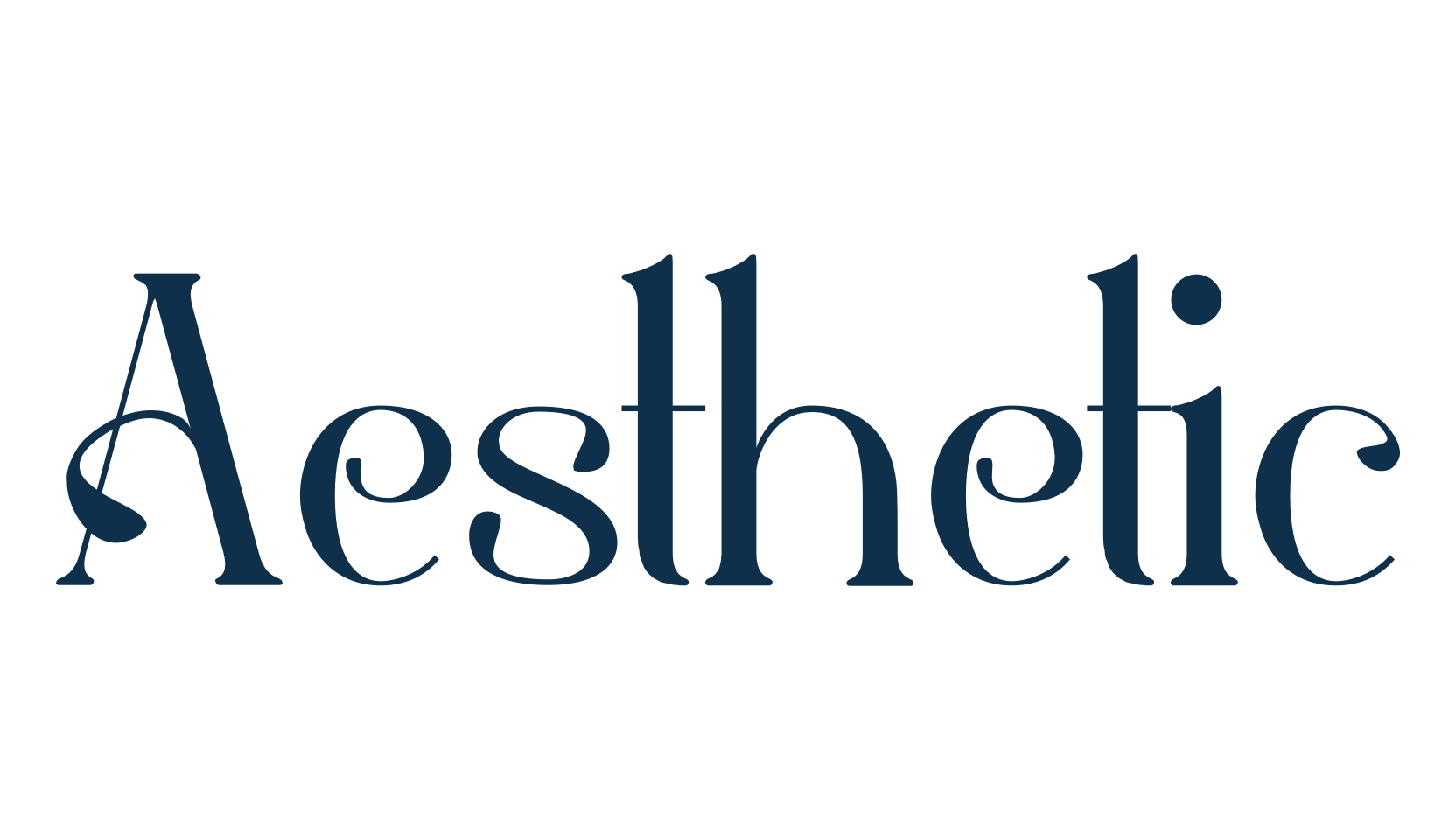 Aesthetic (aesthetic-8), fancy retro decorative font preview