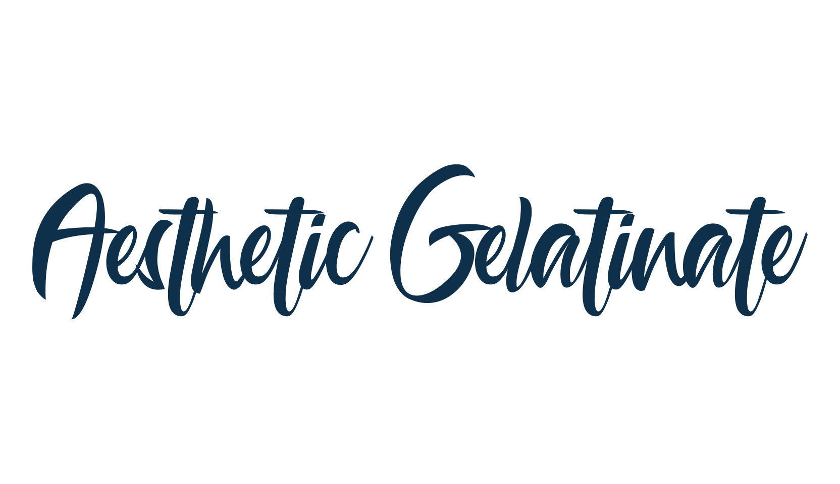 Aesthetic Gelatinate, calligraphy font preview