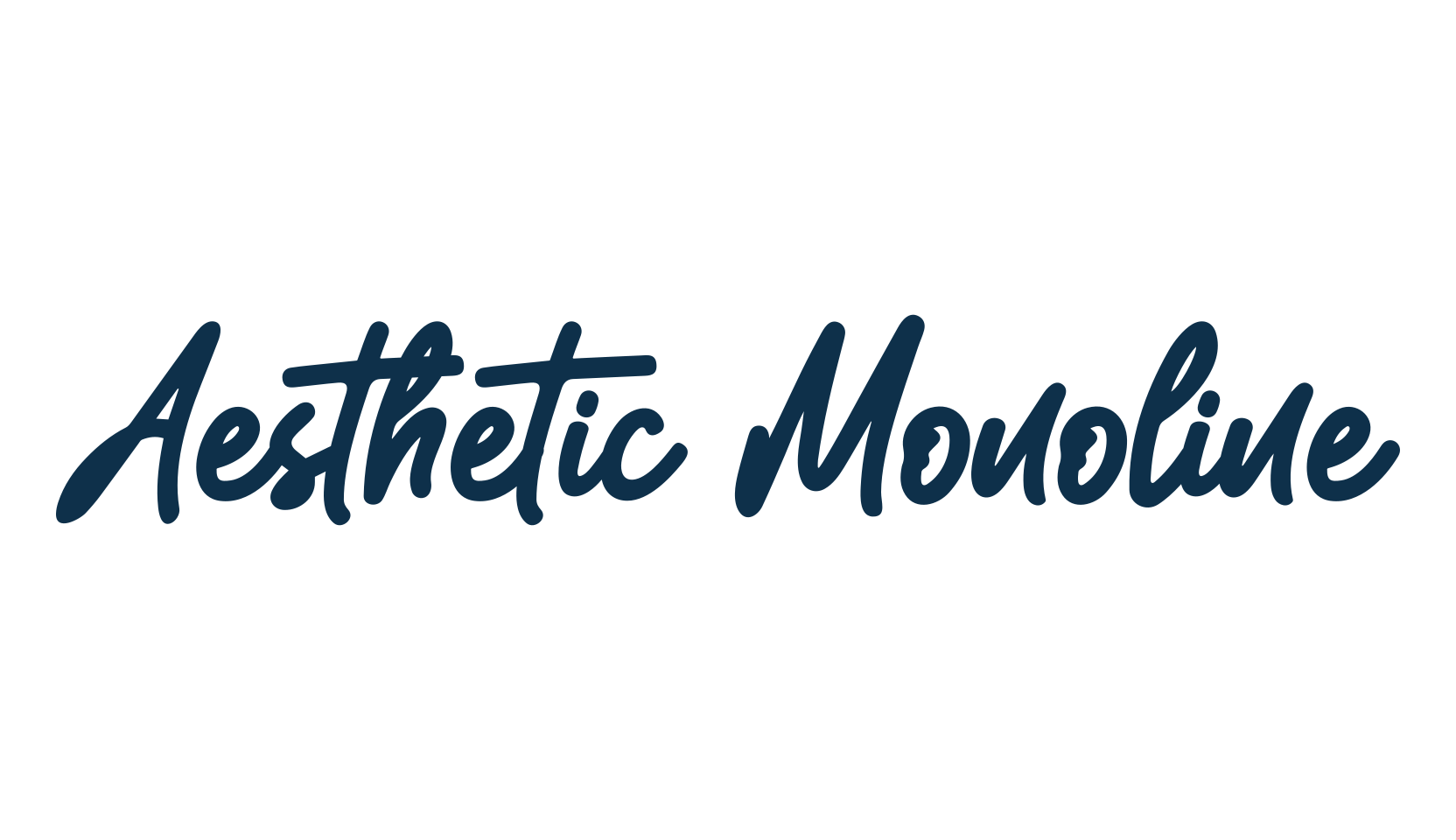 Aesthetic Monoline, script handwritten fancy decorative calligraphy font preview