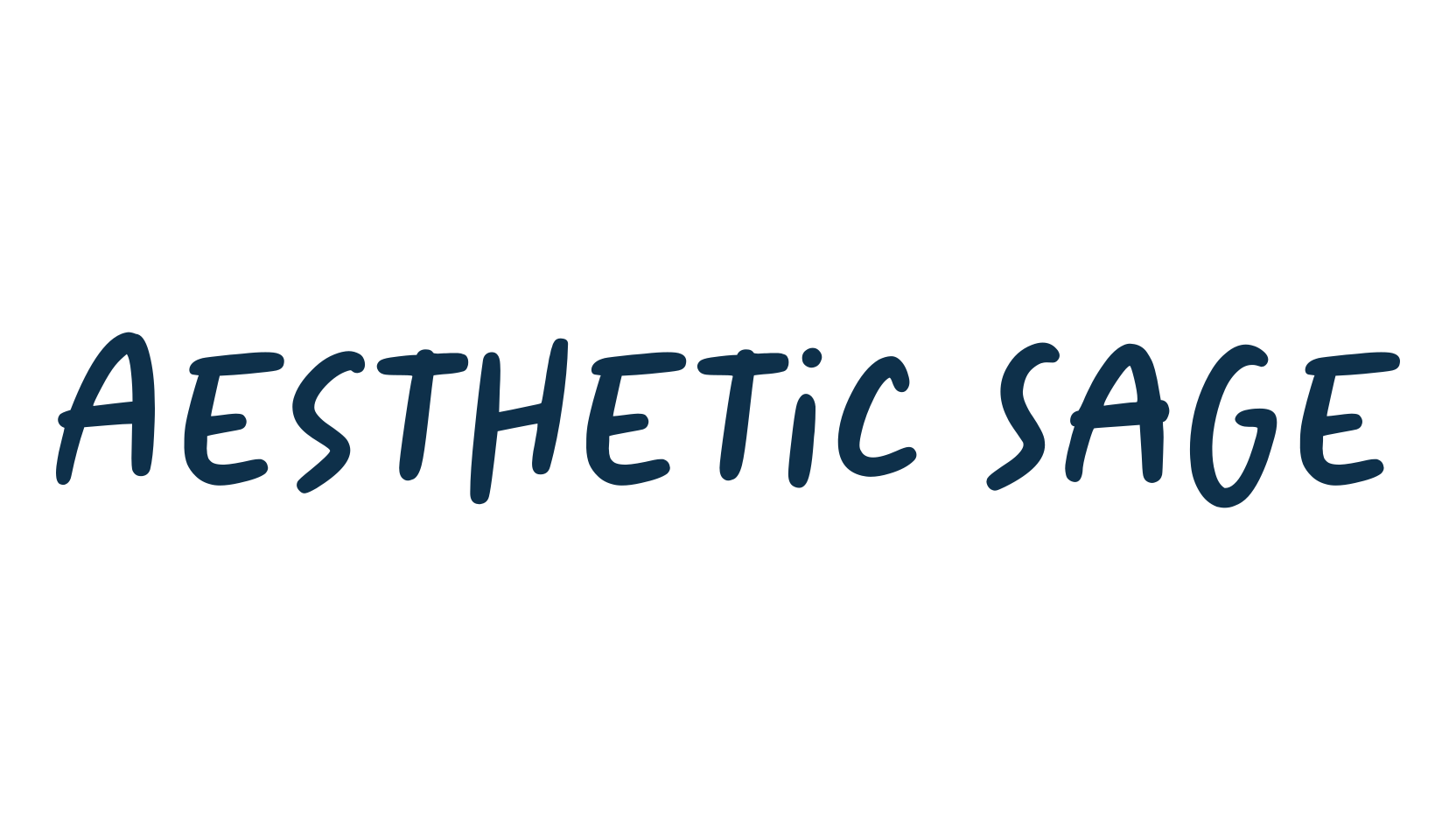 Aesthetic Sage, handwriting font preview