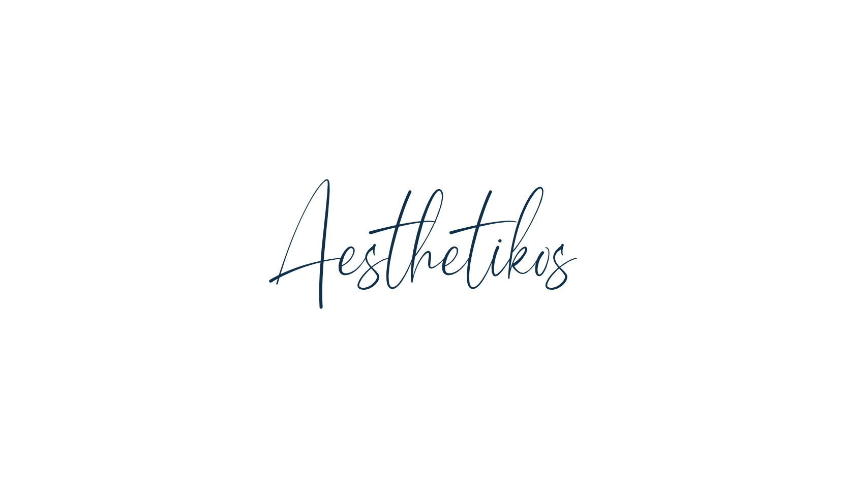 Aesthetikos, handwriting font preview