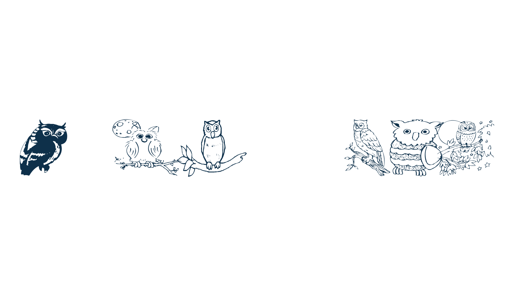 AEZ Owls for Traci, fancy decorative font preview