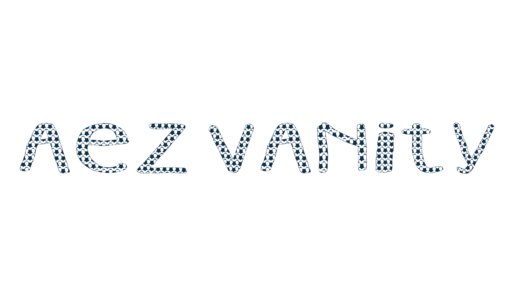 AEZ Vanity, cartoon font preview