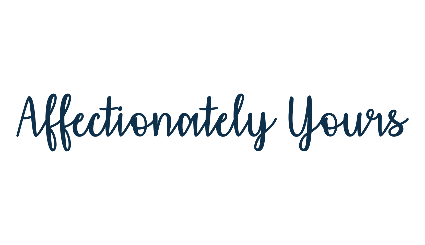 Affectionately Yours, script handwritten fancy decorative calligraphy font preview