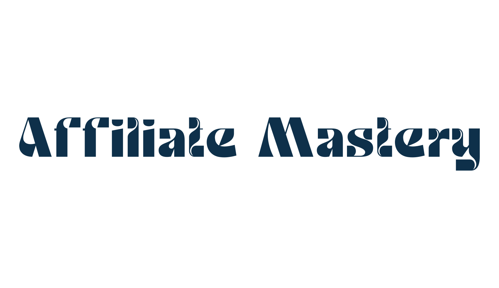 Affiliate Mastery, retro font preview