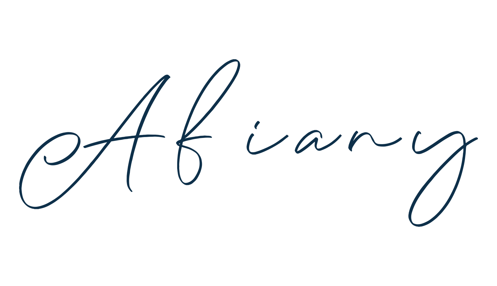 Afiany, handwriting font preview
