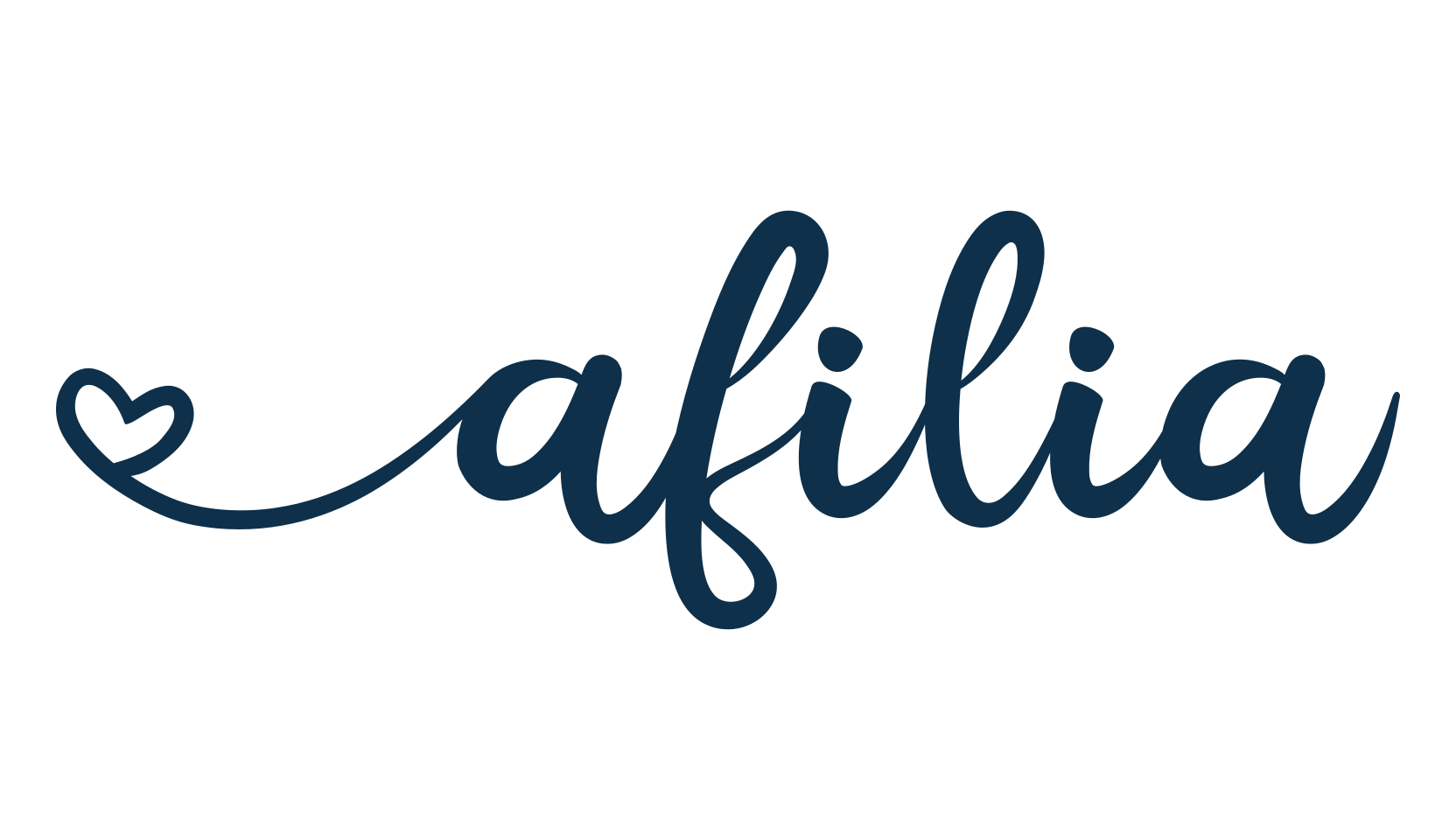 Afilia, script handwritten fancy decorative calligraphy font preview