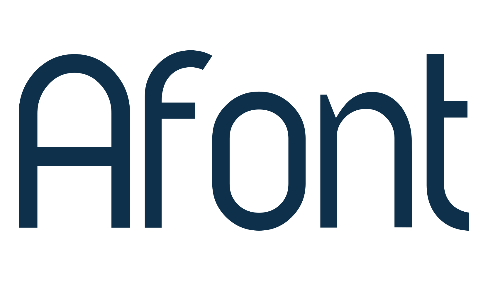 Afont, sans serif font preview