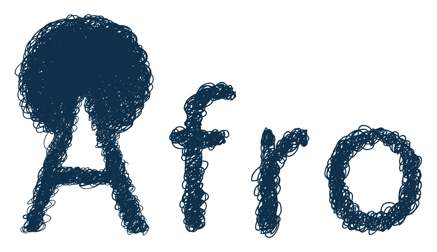 Afro, fancy various decorative font preview